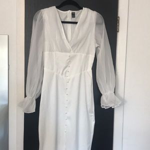 SHEIN NWOT Flounce Sleeve Dress